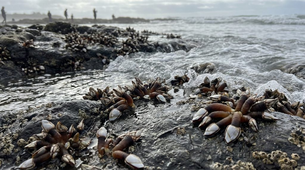 découvrez le pousse-pied, ce coquillage de roche unique et méconnu, que peu de pêcheurs osent ramasser en raison de sa difficulté d'accès et de sa rareté.