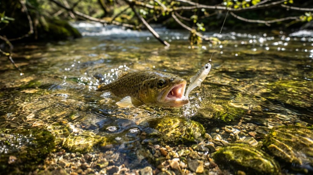découvrez les leurres souples les plus efficaces pour faire chasser la truite, adaptés à chaque saison pour optimiser vos sorties de pêche.