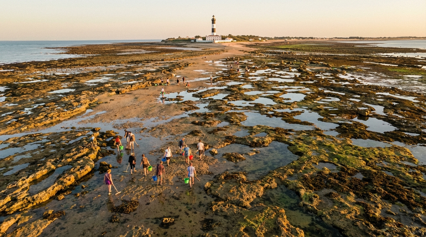 découvrez la pêche à pied à oléron avec notre carte des meilleurs spots, classés par espèces pour maximiser vos prises et profiter pleinement de cette activité en bord de mer.